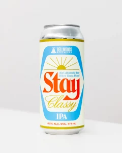 A can of Bellwoods Stay Classy non-alcoholic IPA